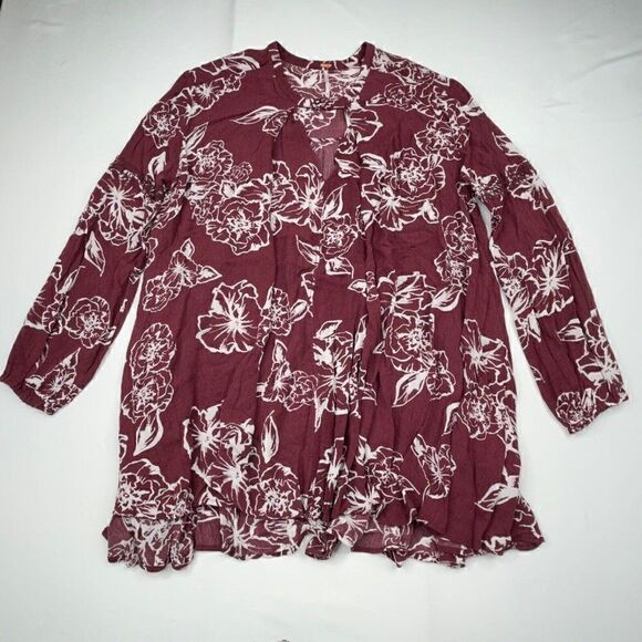 Free People Dresses & Skirts - Free People Tree Swing Floral Print Tunic Mini Dress